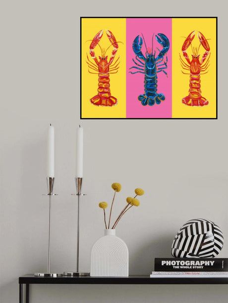 Lobster Langoustines Pop Art 2 Poster och Canvastavla