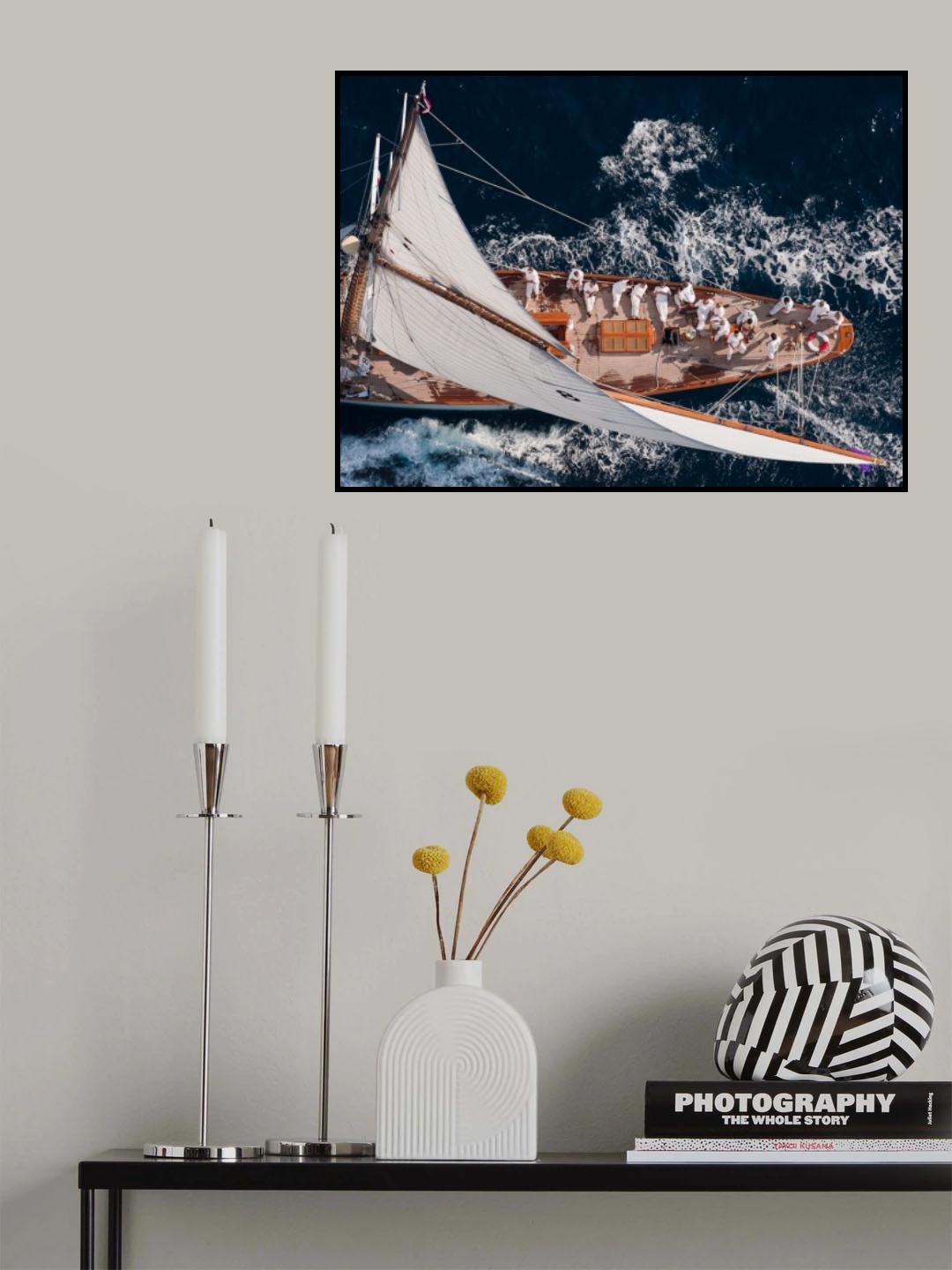 Above Moonbeam Poster och Canvastavla