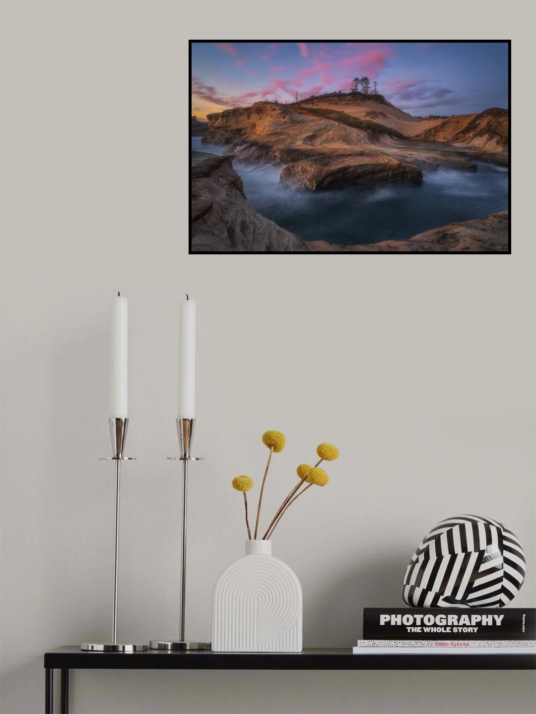 Sunset at Cape Kiwanda Poster och Canvastavla