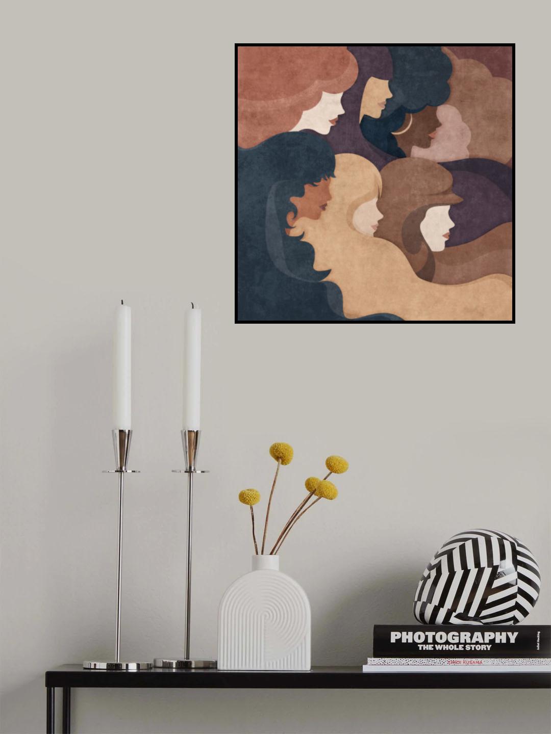 Absctract Womens Poster och Canvastavla