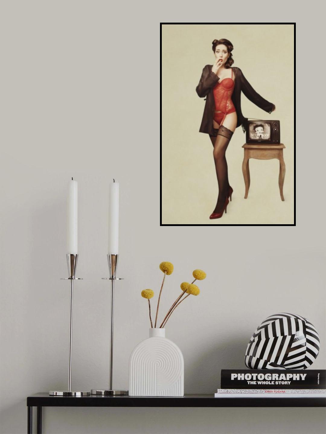 Pin Up Girl II Poster och Canvastavla