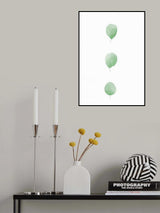 Birch Leaves in Row Poster och Canvastavla