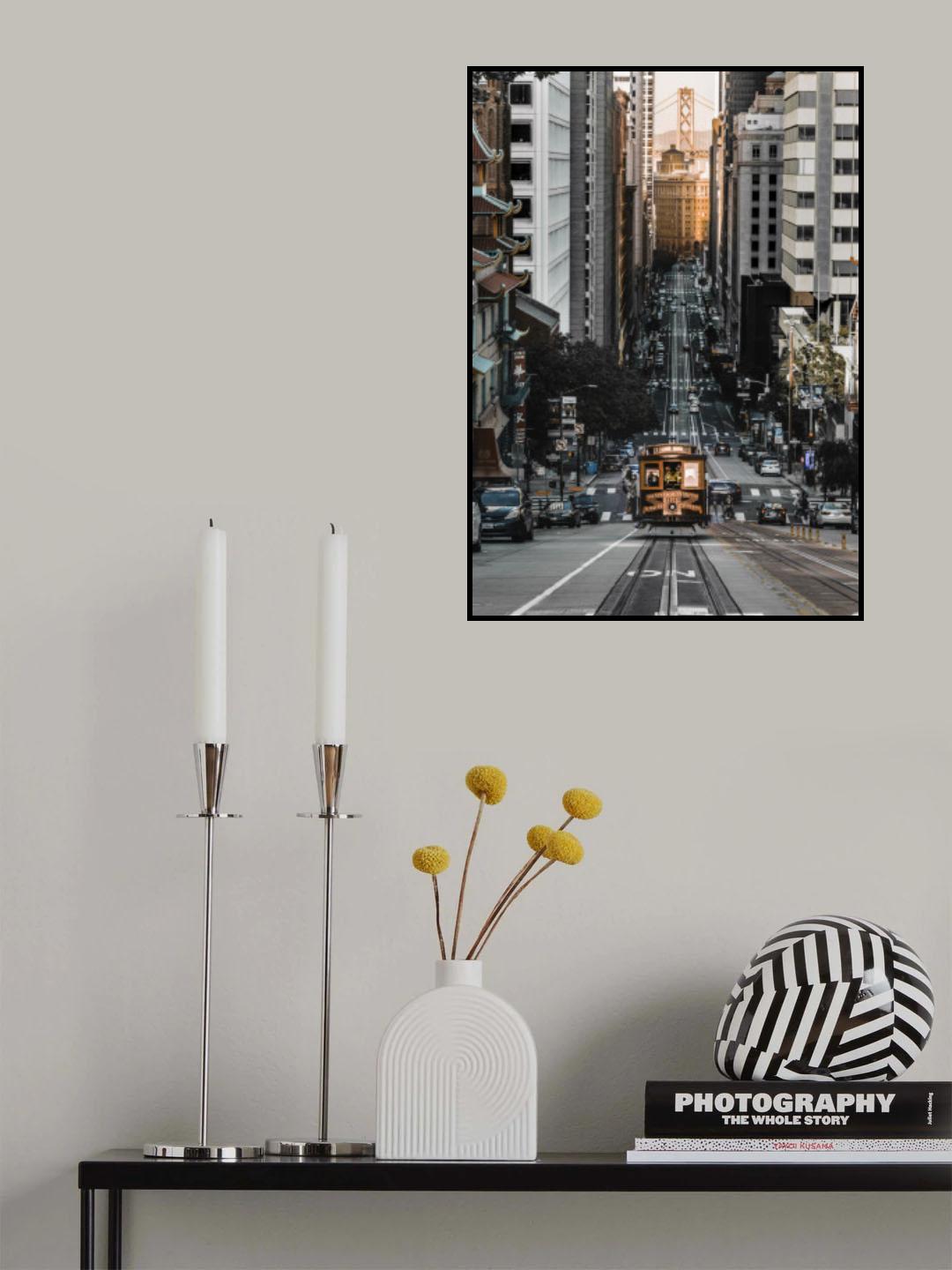 Tram System in San Francisco Poster och Canvastavla