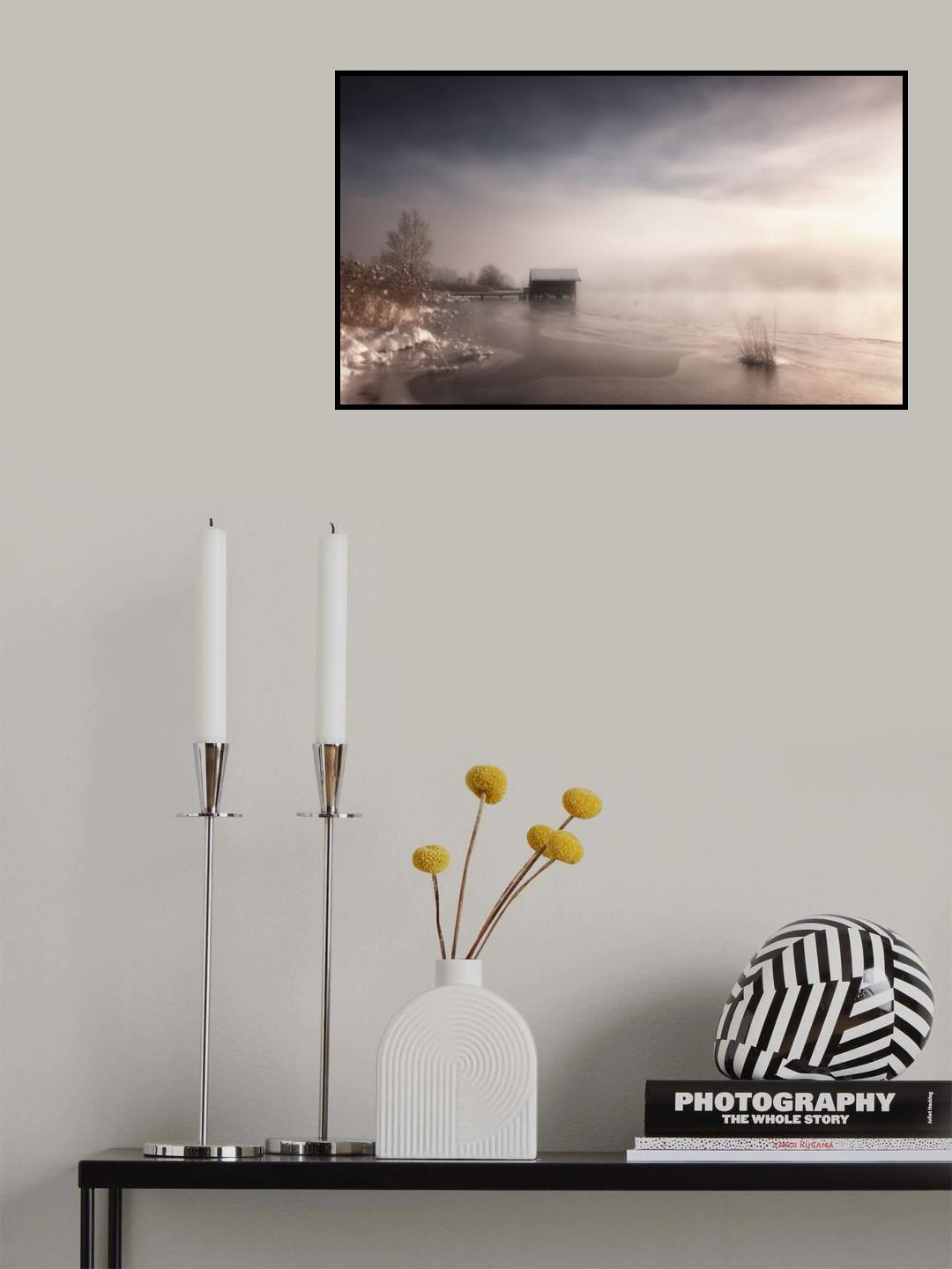 Misty Winter Morning Poster och Canvastavla