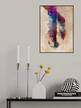 Figure skating sport art Poster och Canvastavla