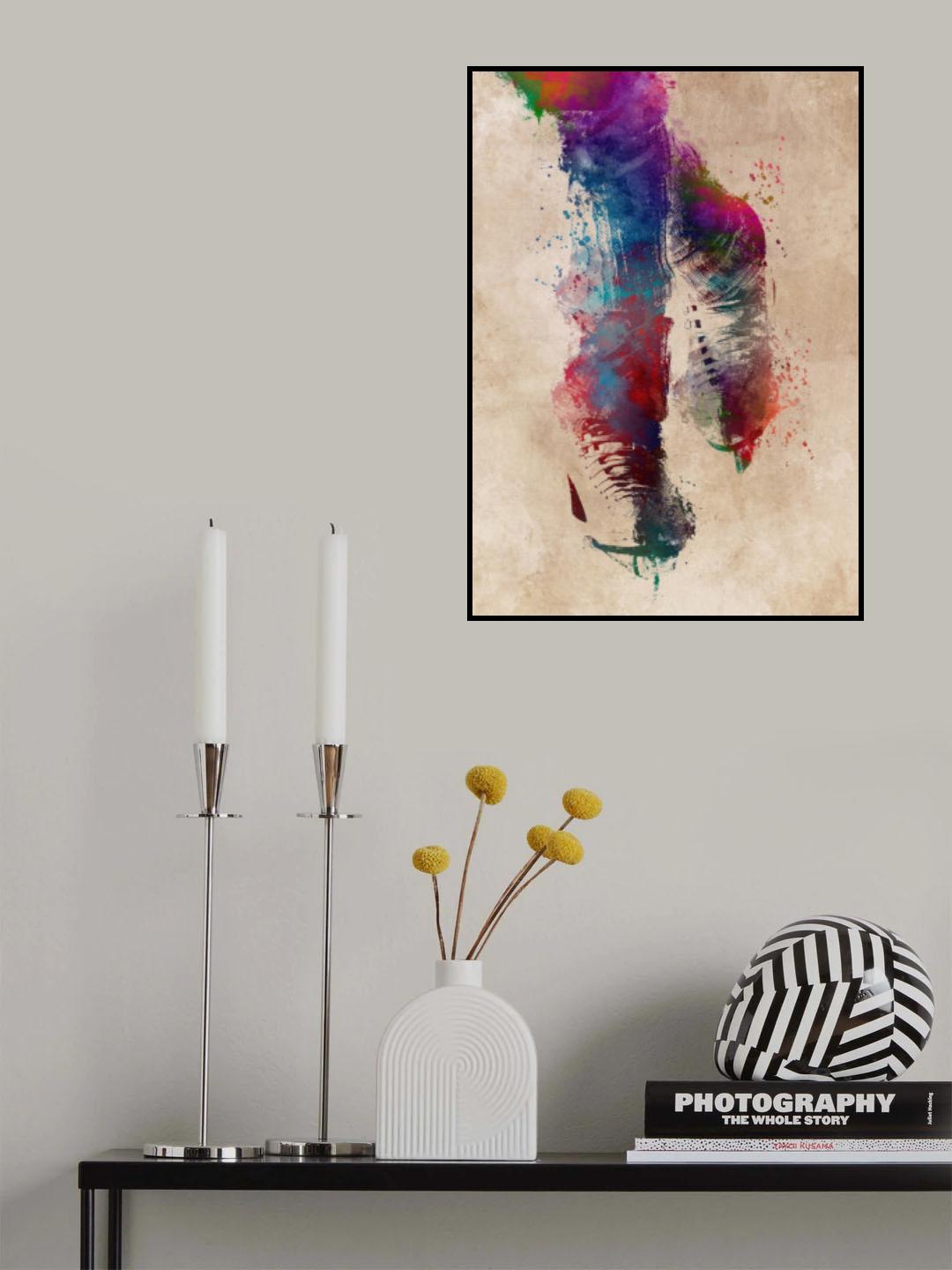 Figure skating sport art Poster och Canvastavla