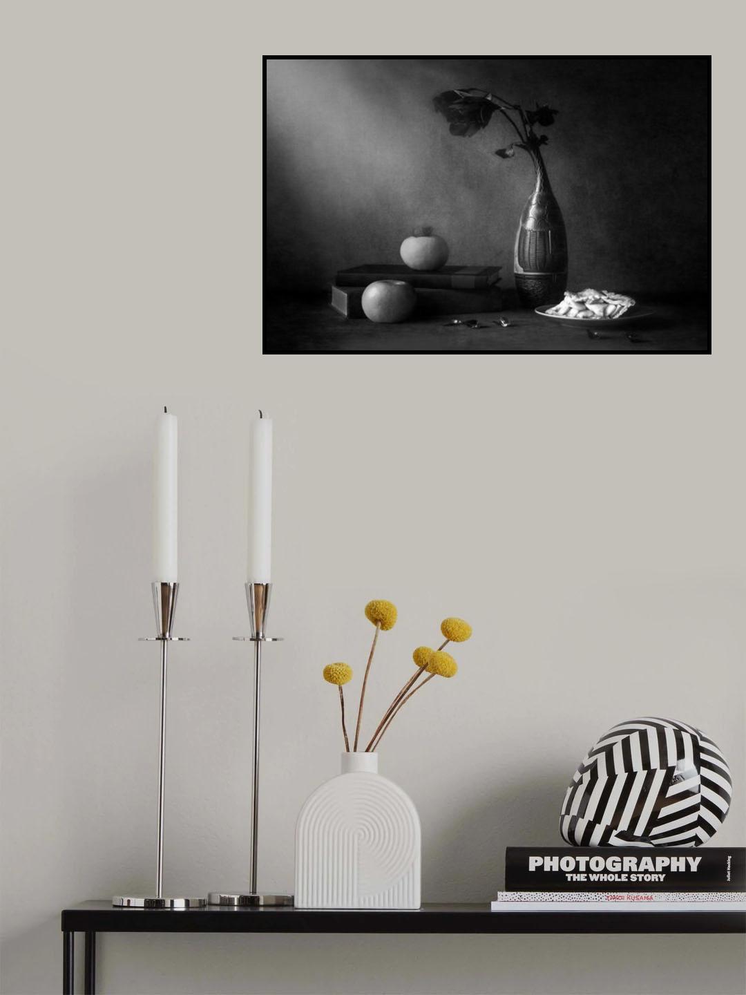 Apples, roses, &amp; books Poster och Canvastavla