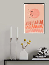 Peachy Sunset Poster och Canvastavla