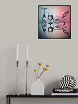 Leaf in Glass Poster och Canvastavla