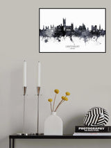 Canterbury England Skyline Poster och Canvastavla