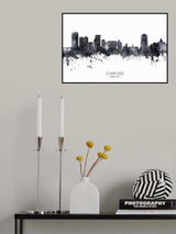 Stamford Connecticut Skyline Poster och Canvastavla