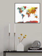 World map 10 Poster och Canvastavla