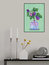 Figs Branch In Vase Poster och Canvastavla
