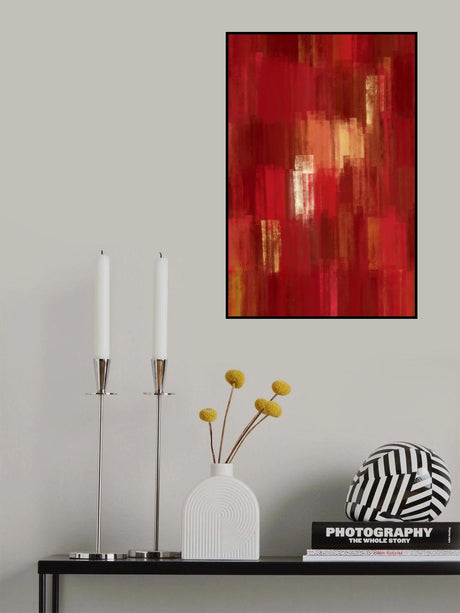Abstract Modern Brush Strokes Poster och Canvastavla