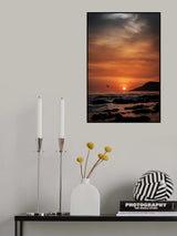 Orange Sunset Poster och Canvastavla