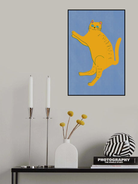 Yellow cat Poster och Canvastavla