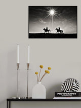 Horse Riders in Mt Bromo Poster och Canvastavla