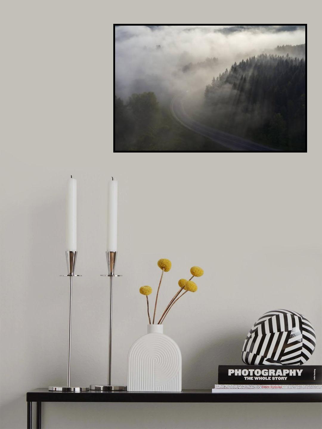 Road to fog Poster och Canvastavla