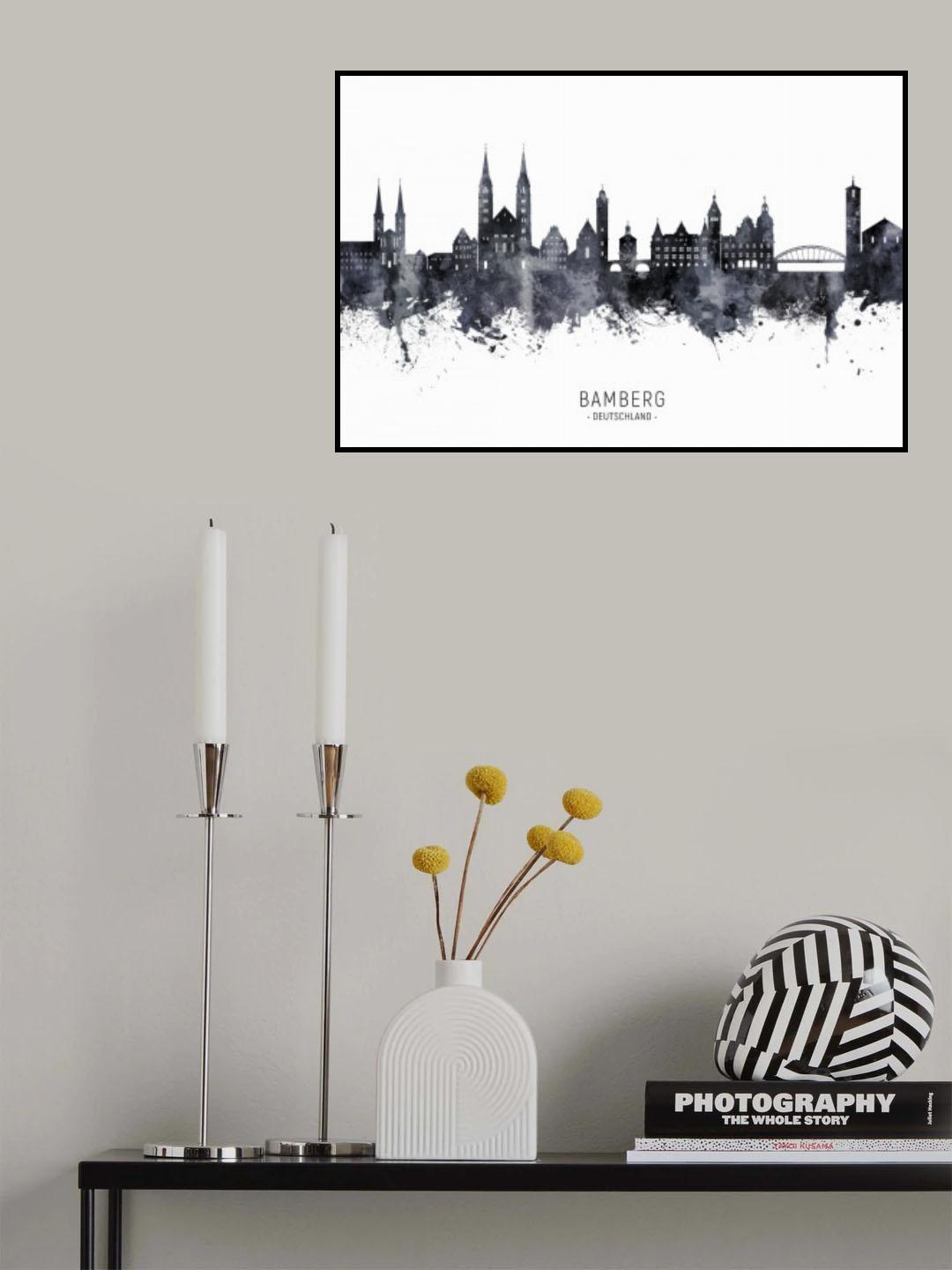 Bamberg Germany Skyline Poster och Canvastavla