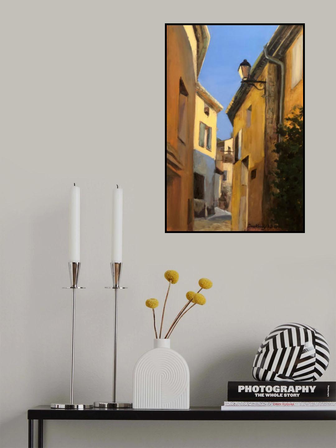 Village Street Poster och Canvastavla