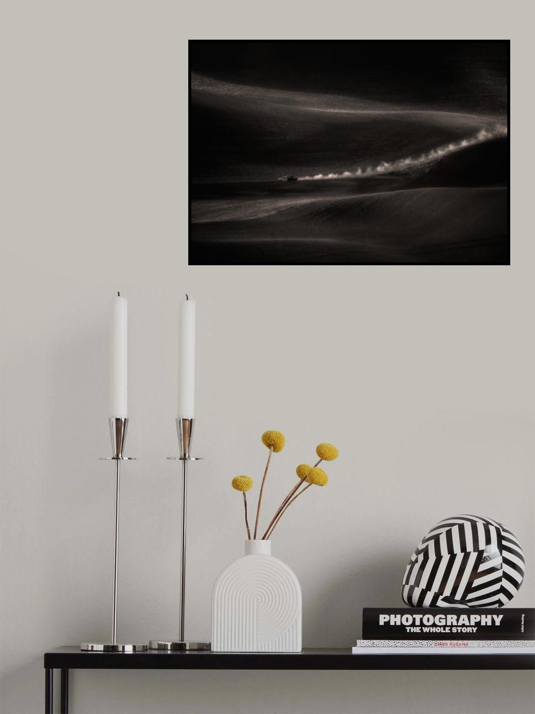 Driving on Rolling Fields Poster och Canvastavla