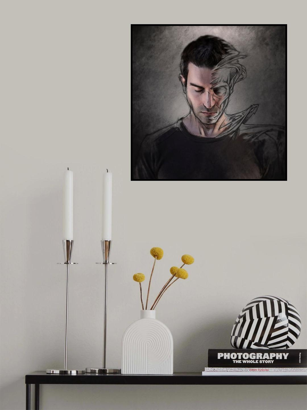 The dark side of the sketch Poster och Canvastavla