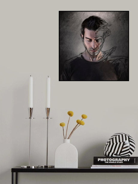 The dark side of the sketch Poster och Canvastavla