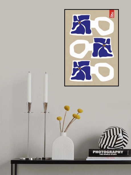 Ukiyo Mug Blue Poster och Canvastavla