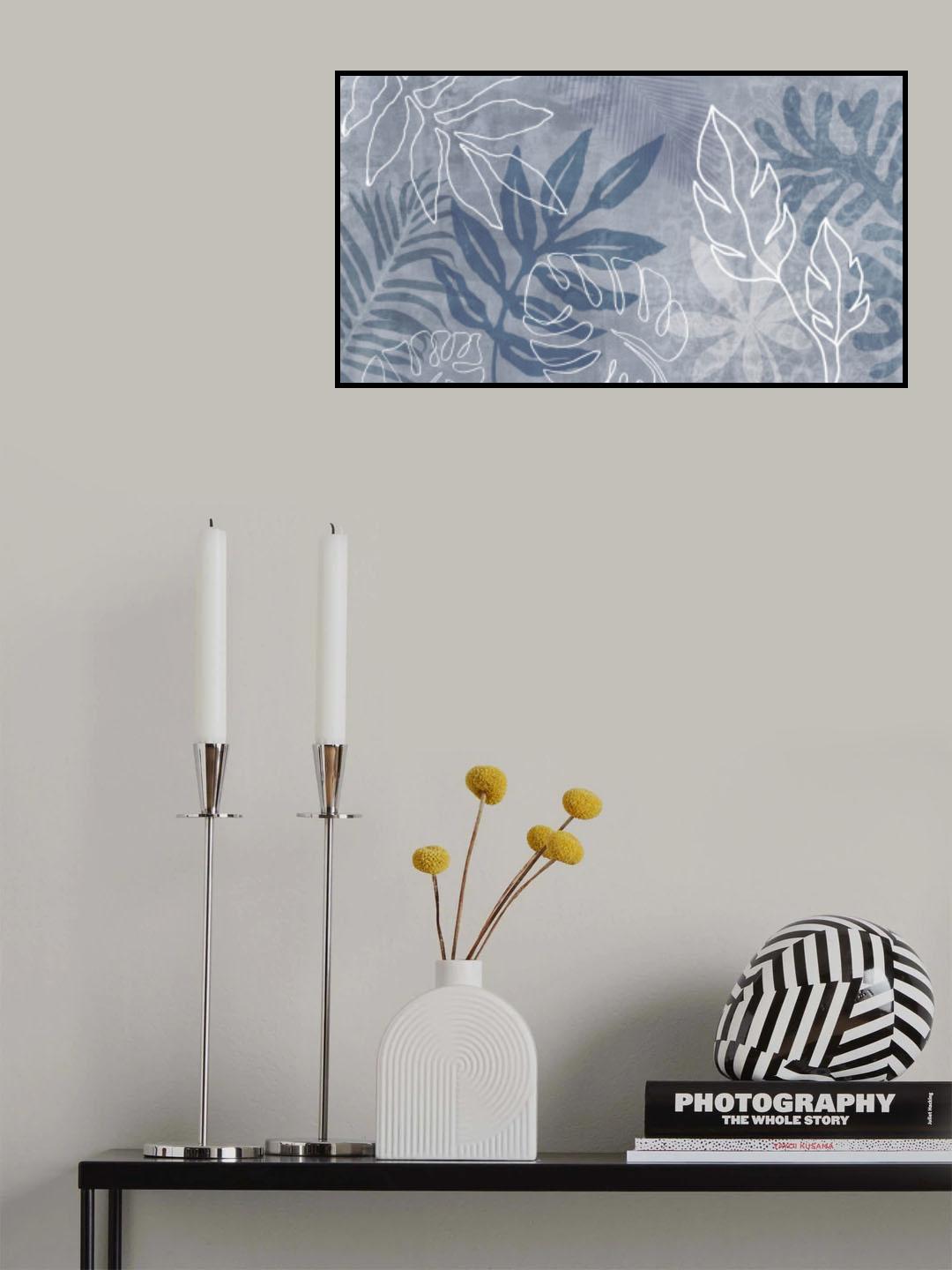 Abstract Botanical Poster och Canvastavla