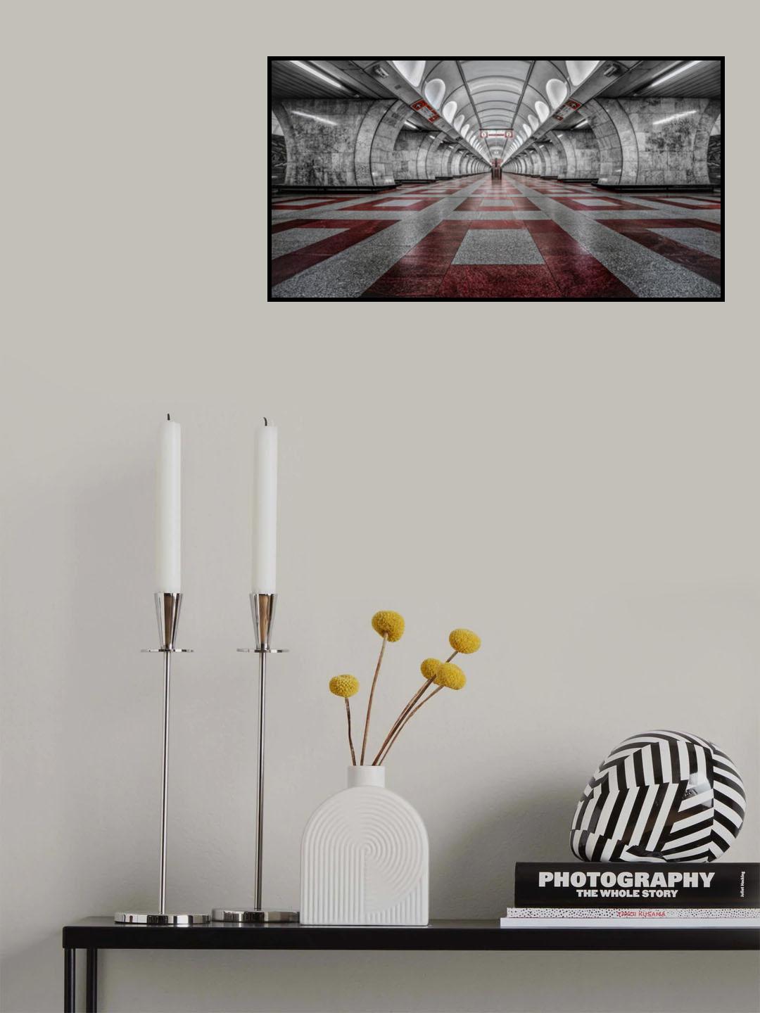 Prague Metro Poster och Canvastavla