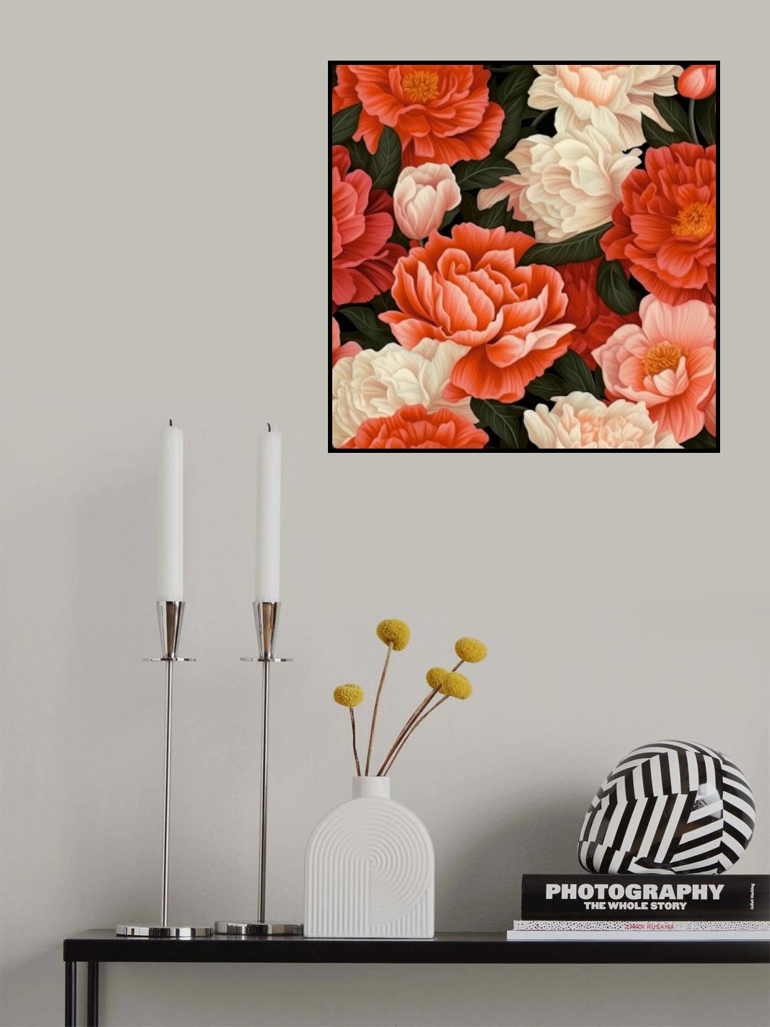 Wall Mural Bold Flower 1 Poster och Canvastavla