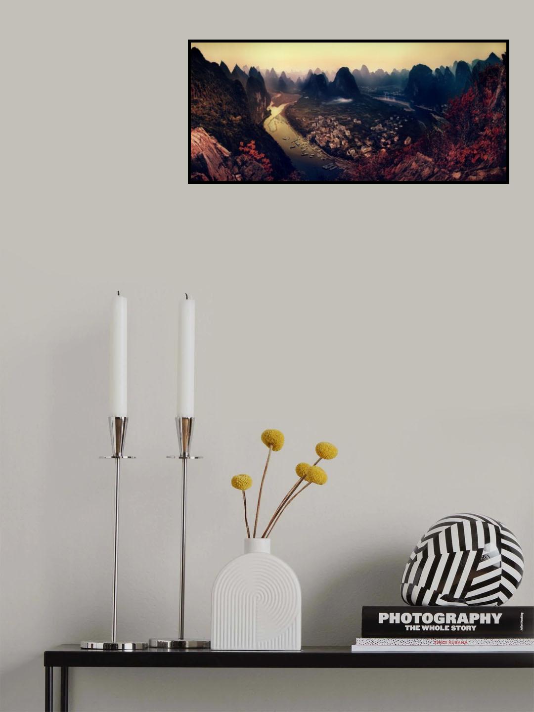 The Karst Mountains of Guangxi Poster och Canvastavla