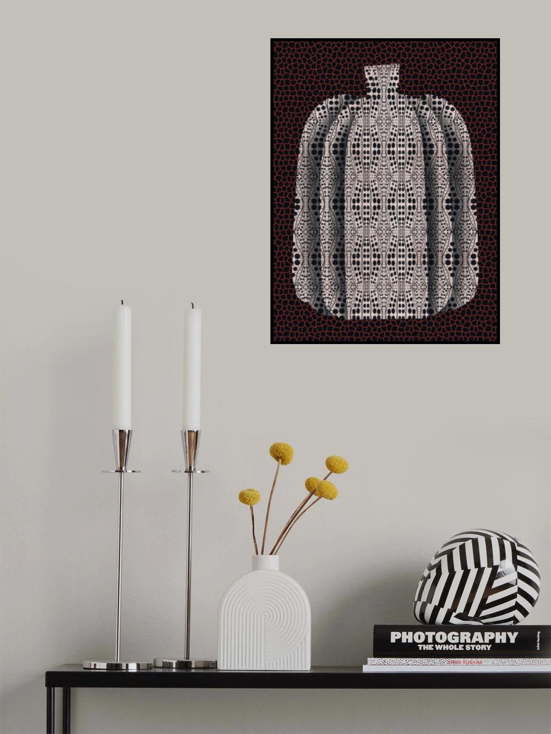 Pop Art Pumpkin Vase Poster och Canvastavla