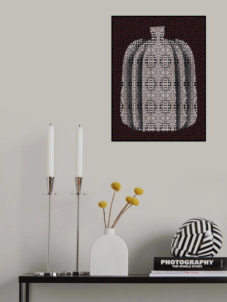 Pop Art Pumpkin Vase Poster och Canvastavla