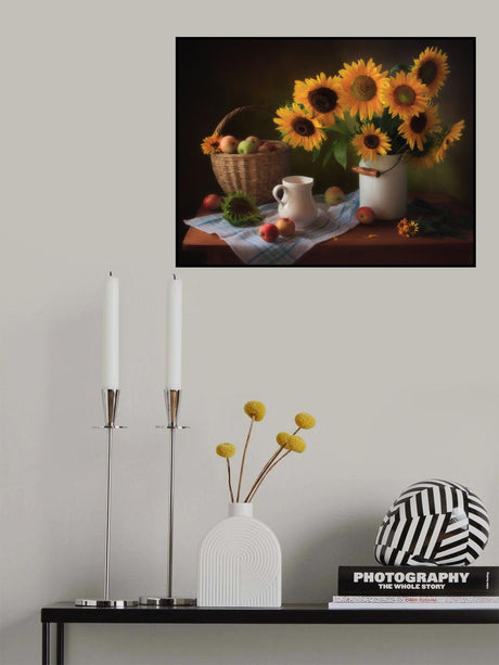 Still life with sunflowers Poster och Canvastavla
