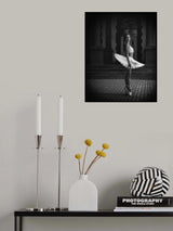 Ballerina Vintage BW Poster och Canvastavla