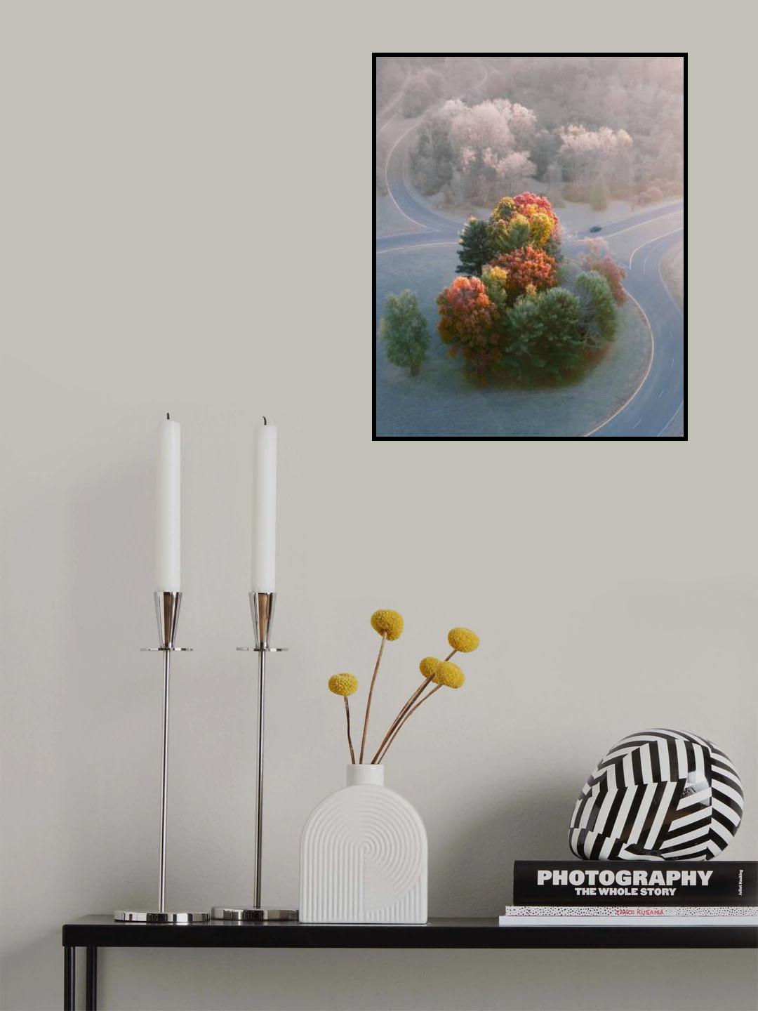 Frosty Autumn Morning Poster och Canvastavla