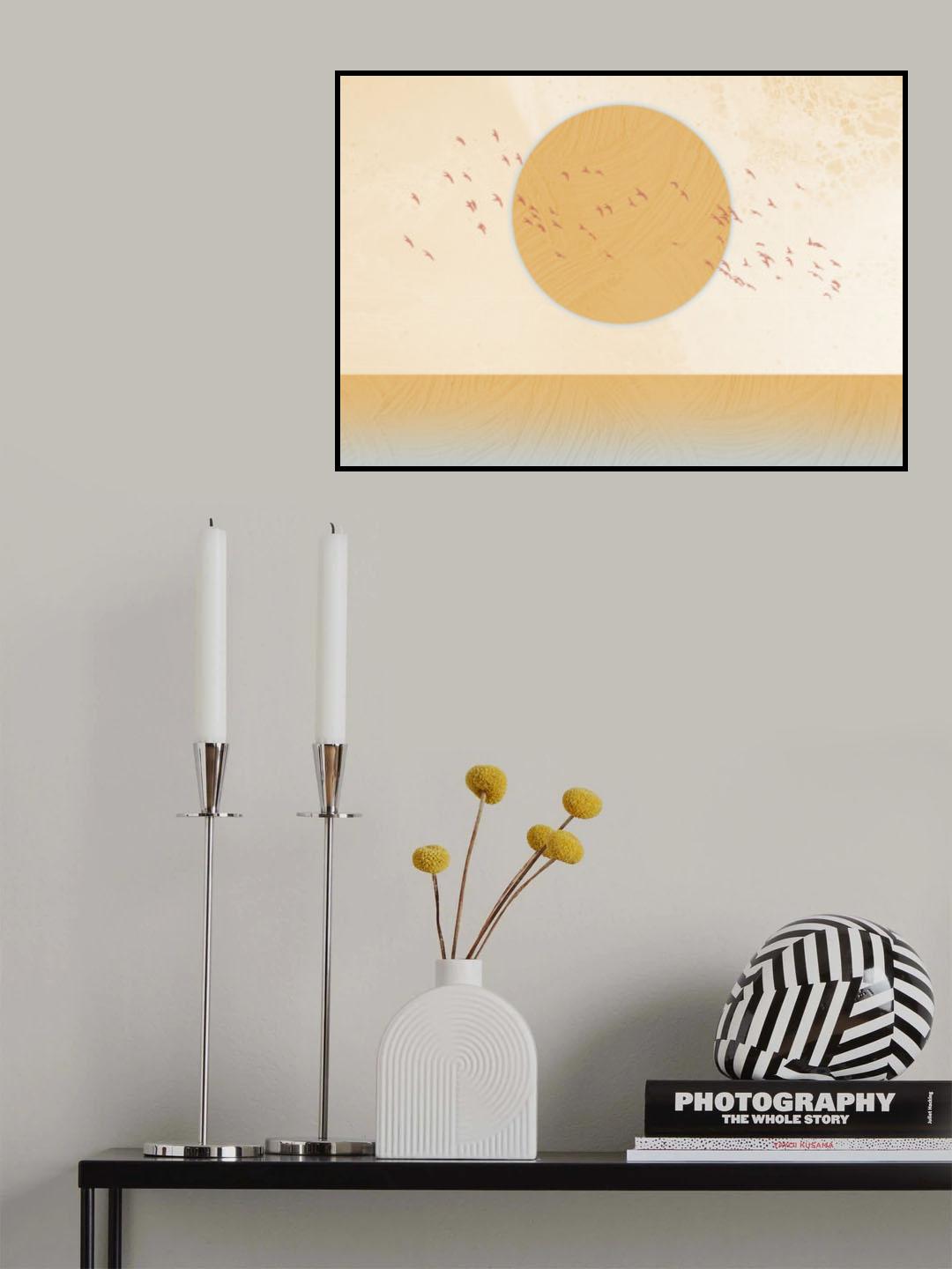 Golden Sun Poster och Canvastavla