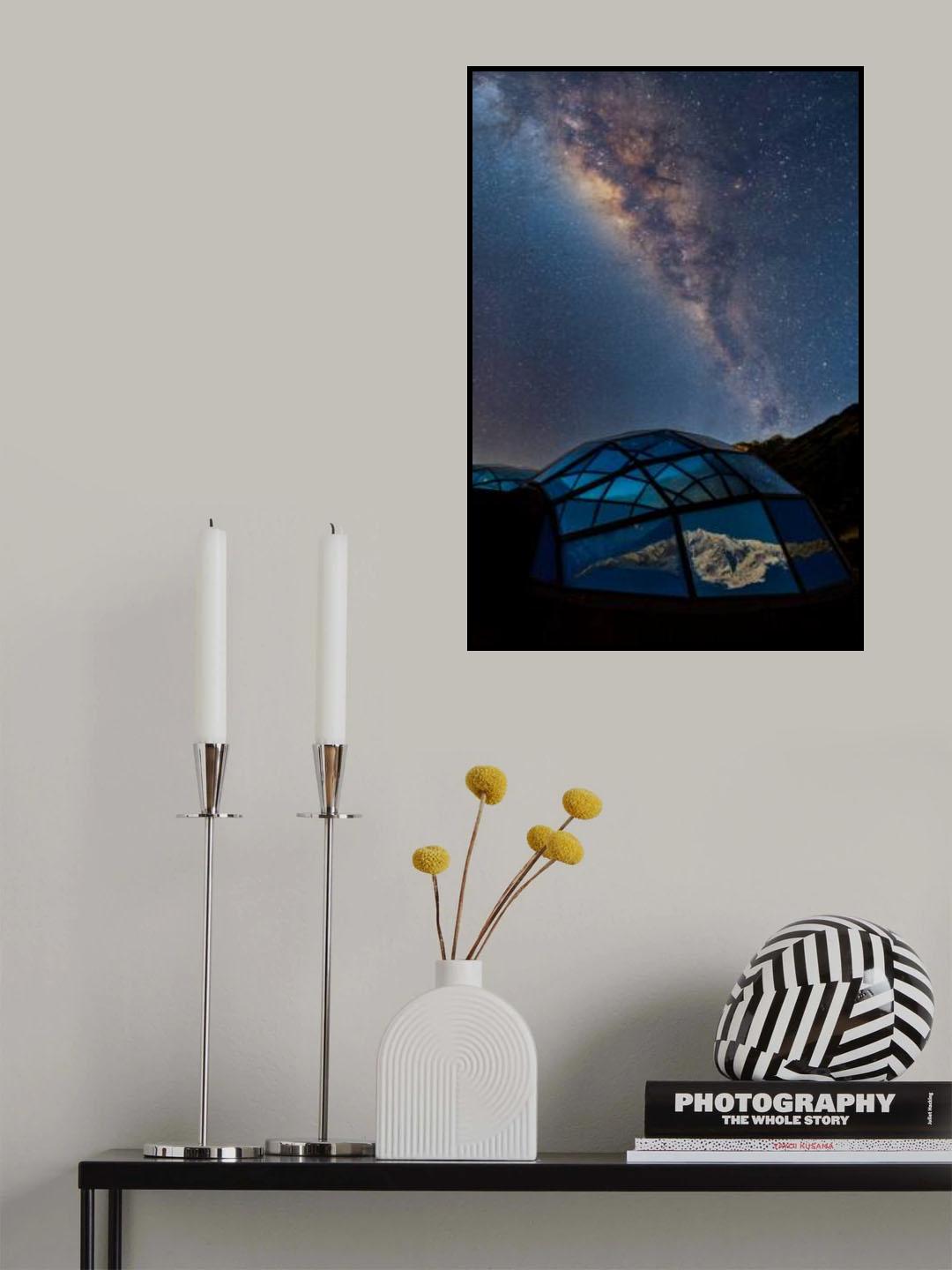 Sky Dome Under Milky Way Poster och Canvastavla
