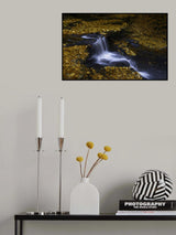 Autumn Waterfall Poster och Canvastavla