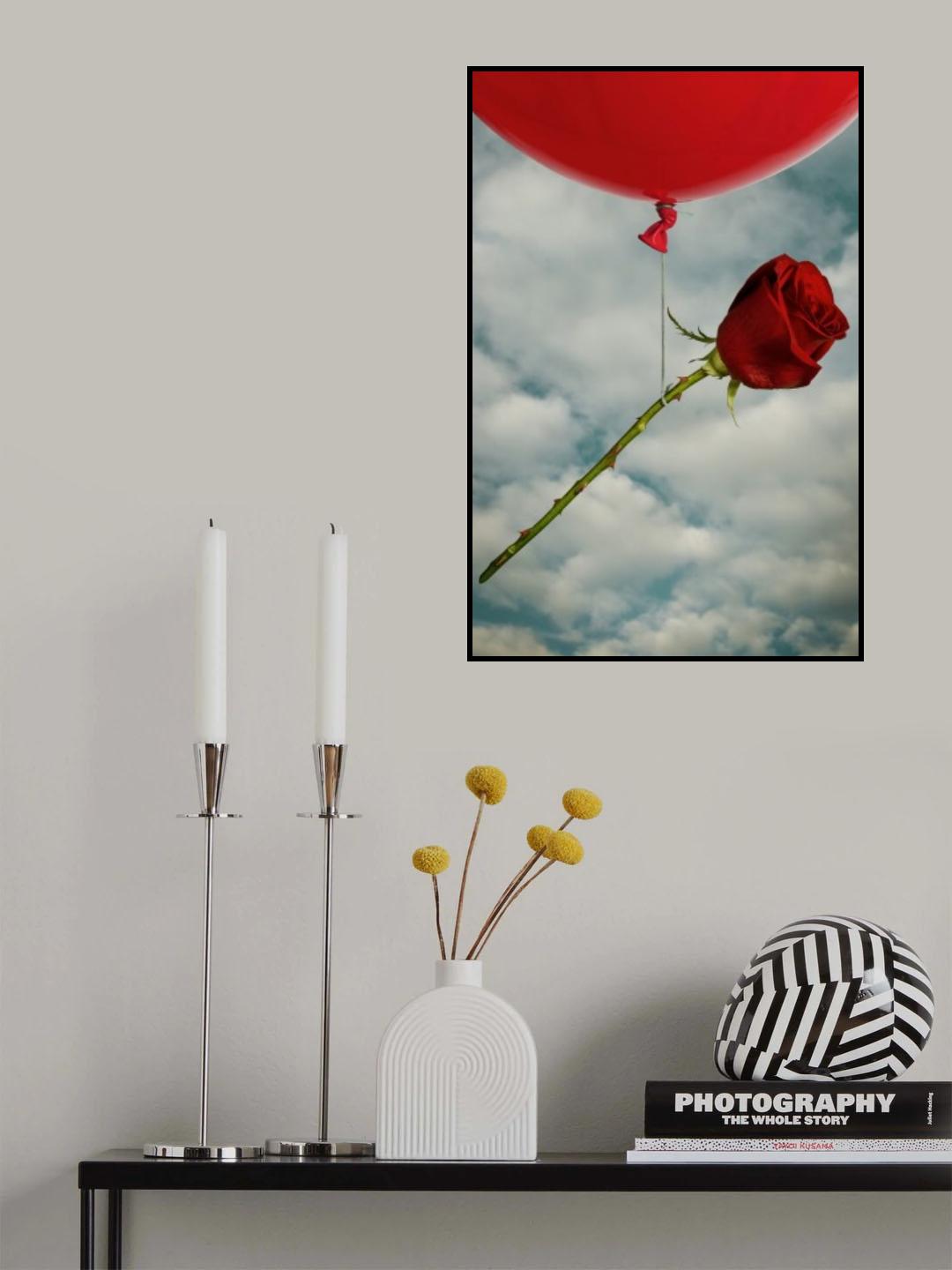 Rose and Red Poster och Canvastavla