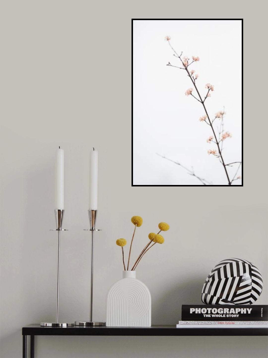 Twig with small flowers Poster och Canvastavla