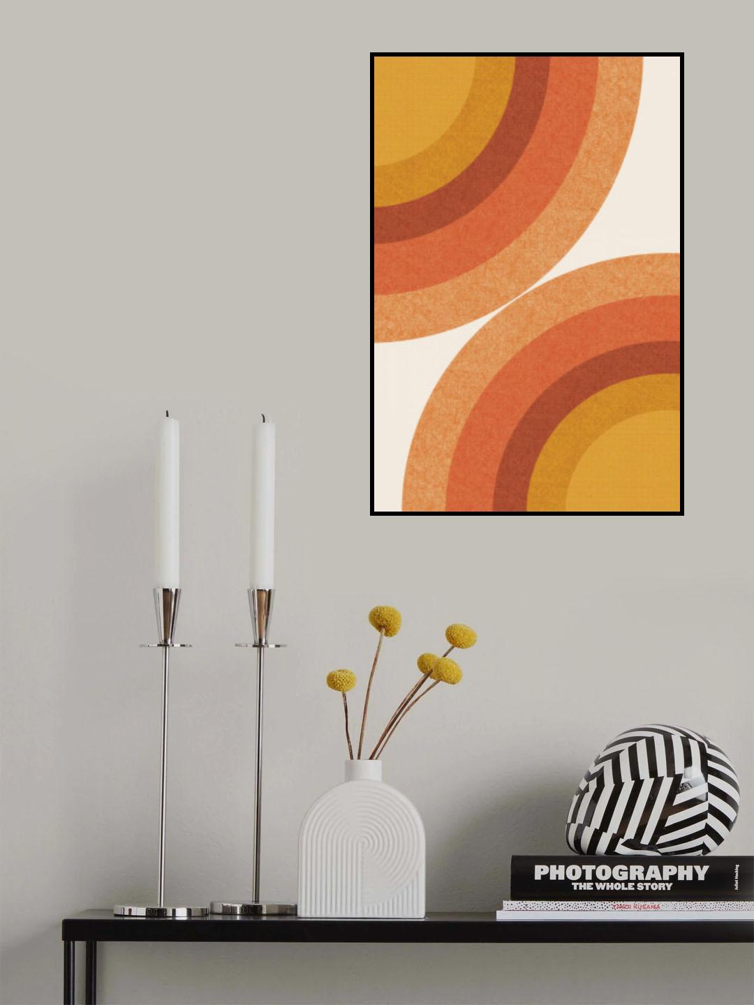 Retro Shapes Poster och Canvastavla
