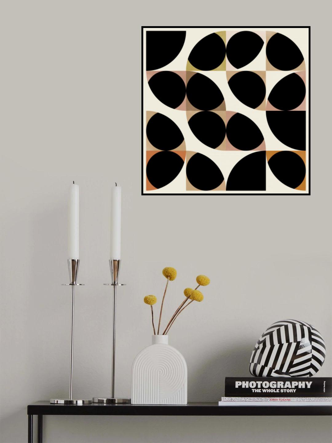 Circles Nov 19  B Unround Dots Poster och Canvastavla