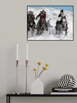 Winter Horse Race Poster och Canvastavla