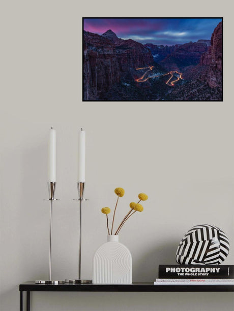 Sunset at Zion Poster och Canvastavla
