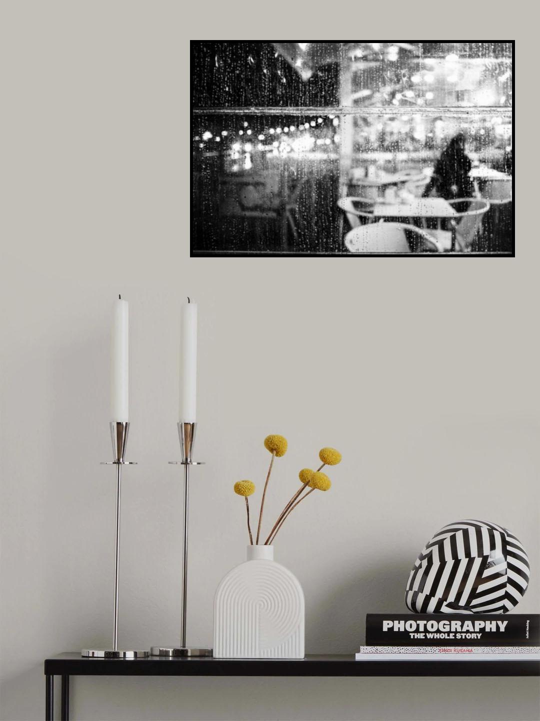 A Melting Moon Poster och Canvastavla