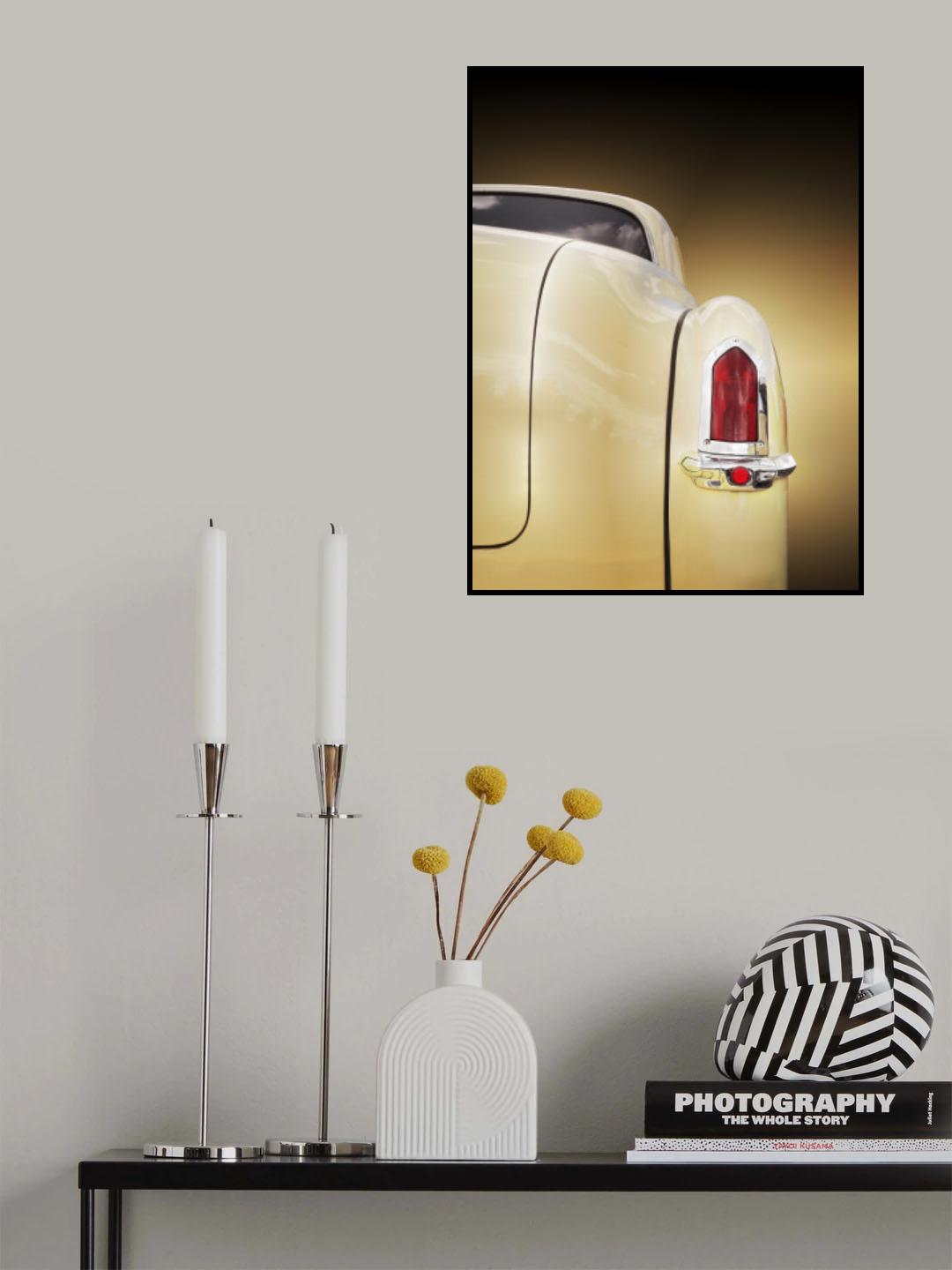 American classic car Coronet 1950 taillight Poster och Canvastavla