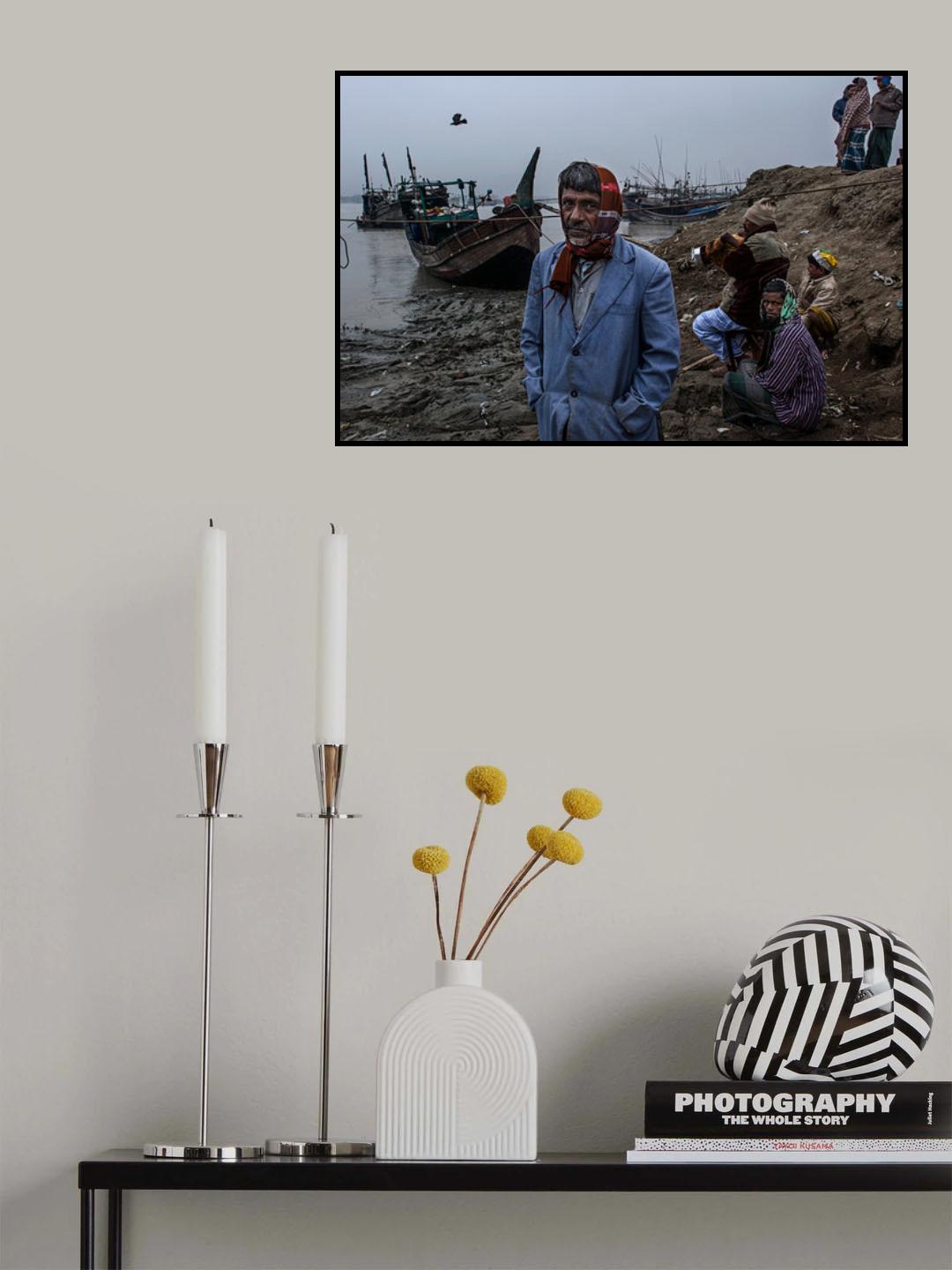 Fishing dock - Bangladesh Poster och Canvastavla