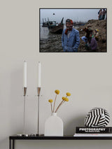 Fishing dock - Bangladesh Poster och Canvastavla